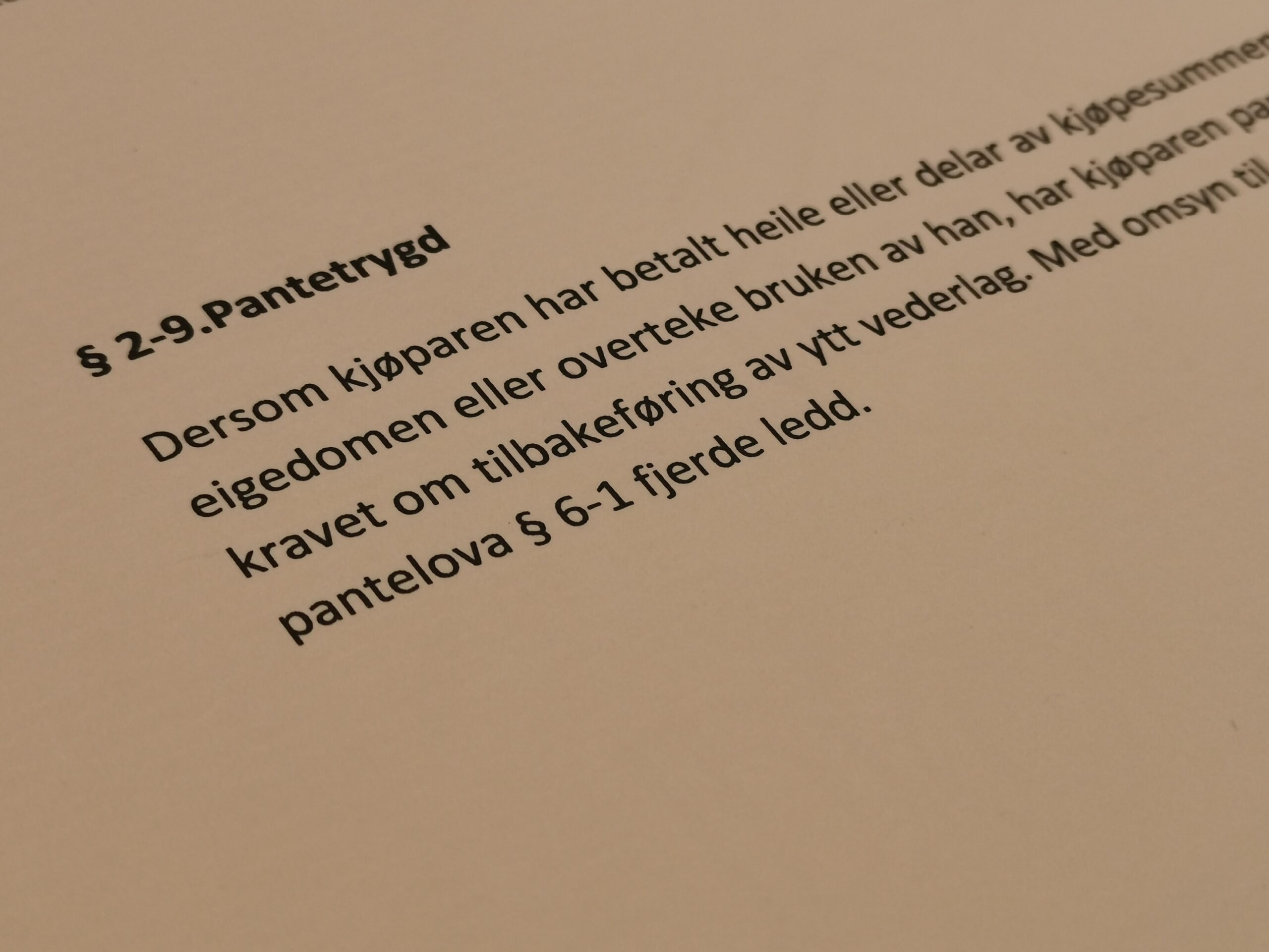 Avhendingsloven paragraf 2-9 med lovkommentar