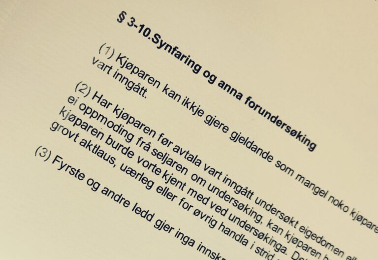 Avhendingsloven paragraf 3-10 med lovkommentar