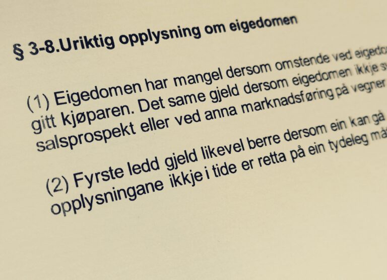 Avhendingsloven paragraf 3-8 med lovkommentar