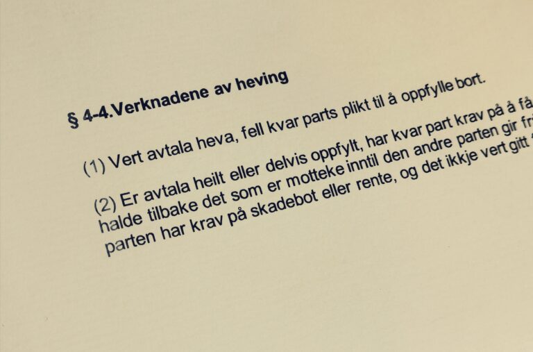 Avhendingsloven paragraf 4-4 med lovkommentar