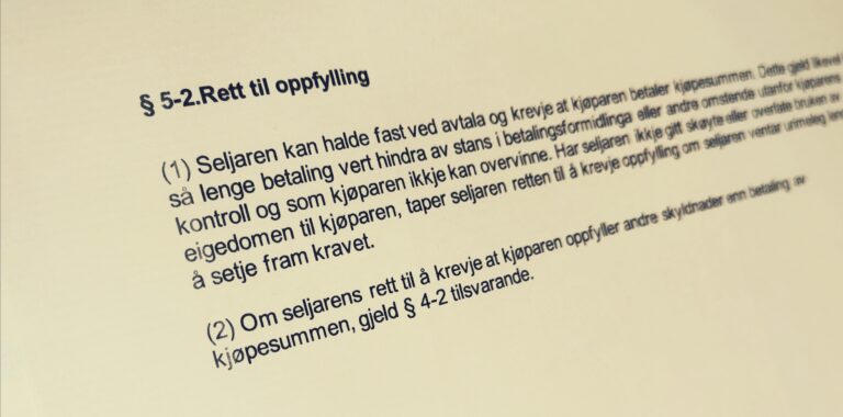 Avhendingsloven paragraf 5-2 med lovkommentar