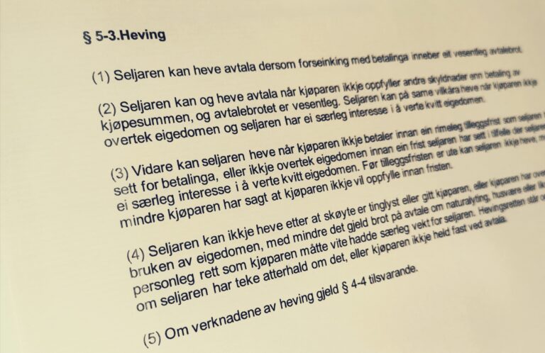 Avhendingsloven paragraf 5-3 med lovkommentar