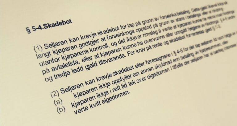Avhendingsloven paragraf 5-4 med lovkommentar
