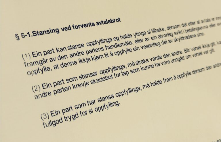 Avhendingsloven paragraf 6-1 med lovkommentar