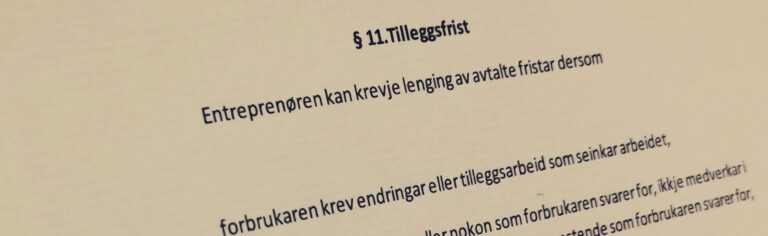 Bustadoppføringslova paragraf 11 med lovkommentar