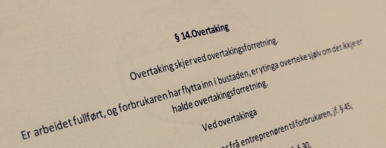 Bustadoppføringslova paragraf 14 med lovkommentar