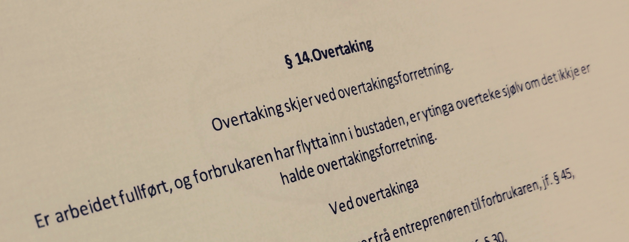 Bustadoppføringslova paragraf 14 med lovkommentar