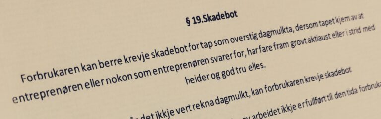 Bustadoppføringslova paragraf 19 med lovkommentar