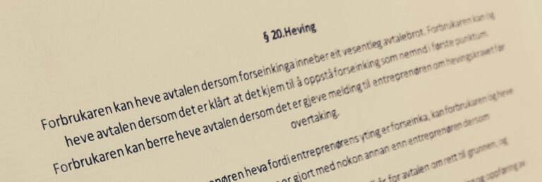 Bustadoppføringslova paragraf 20 med lovkommentar
