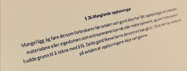 Bustadoppføringslova paragraf 26 med lovkommentar