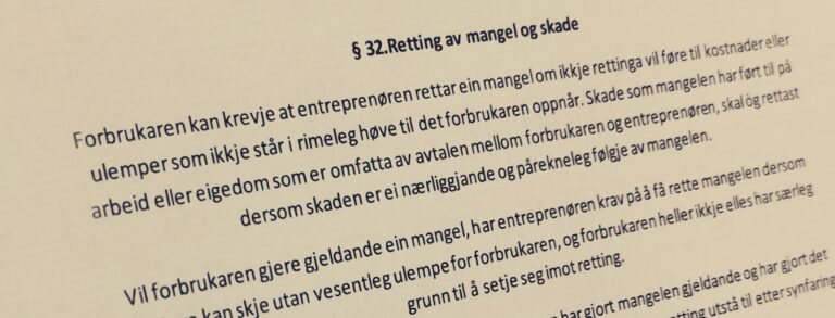 Bustadoppføringslova paragraf 32 med lovkommentar