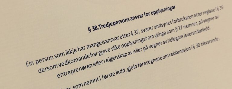 Bustadoppføringslova paragraf 38 med lovkommentar