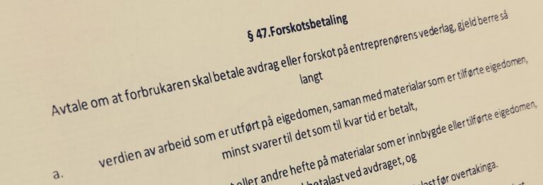 Bustadoppføringslova paragraf 47 med lovkommentar