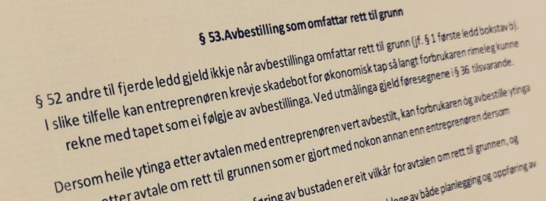 Bustadoppføringslova paragraf 53 med lovkommentar
