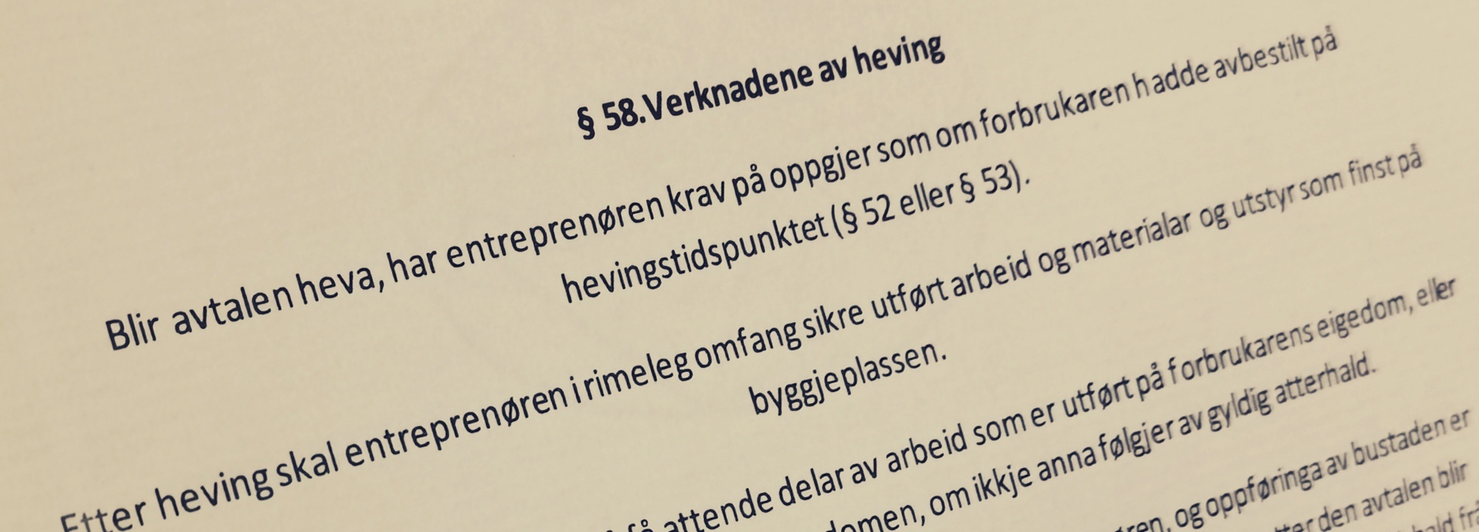 Bustadoppføringslova paragraf 58 med lovkommentar