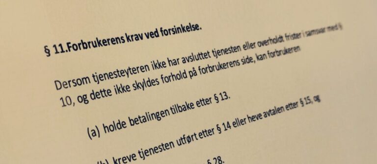 Håndverkertjenesteloven paragraf 11 med lovkommentar
