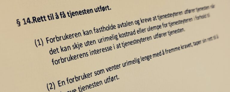 Håndverkertjenesteloven paragraf 14 med lovkommentar