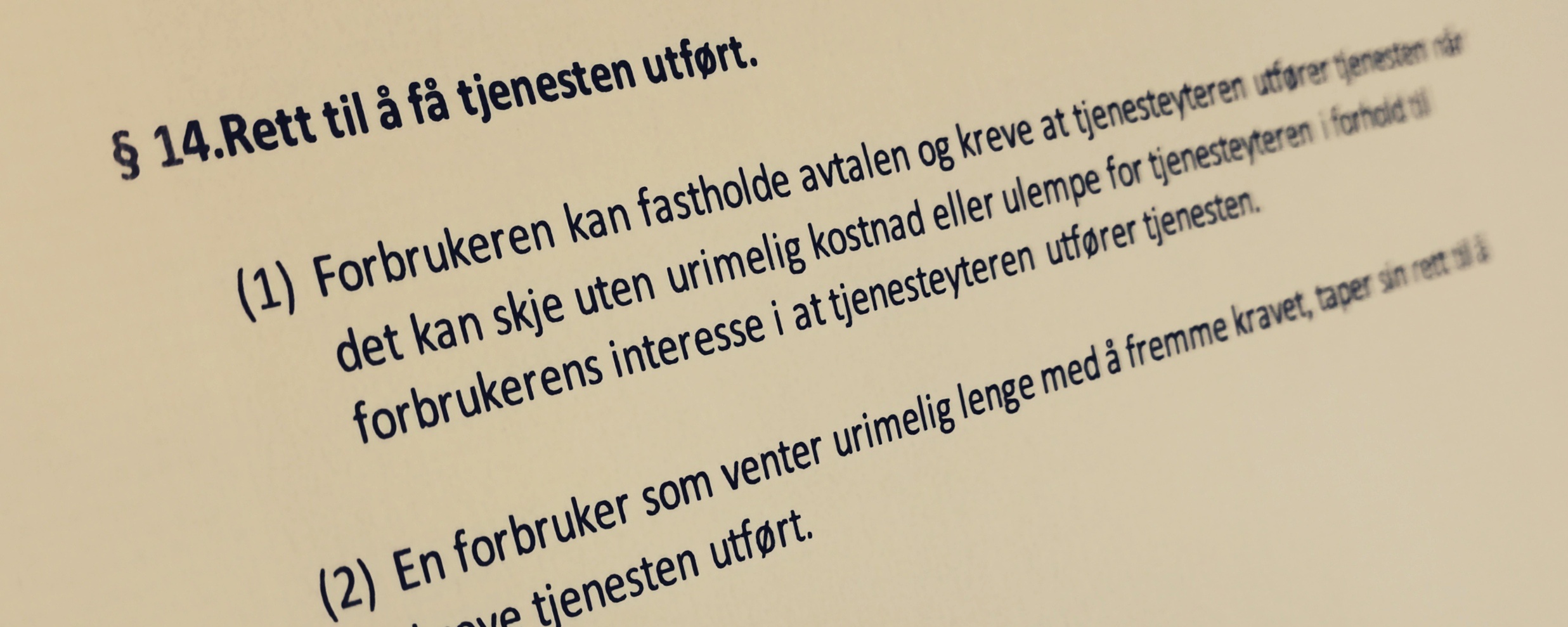 Håndverkertjenesteloven paragraf 14 med lovkommentar