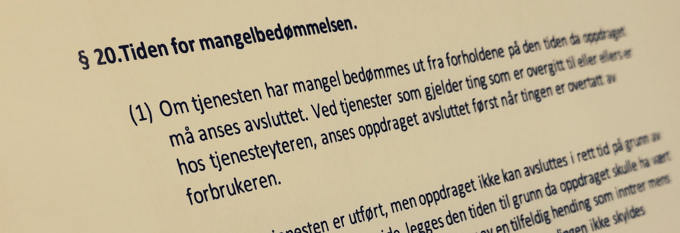 Håndverkertjenesteloven paragraf 20 med lovkommentar