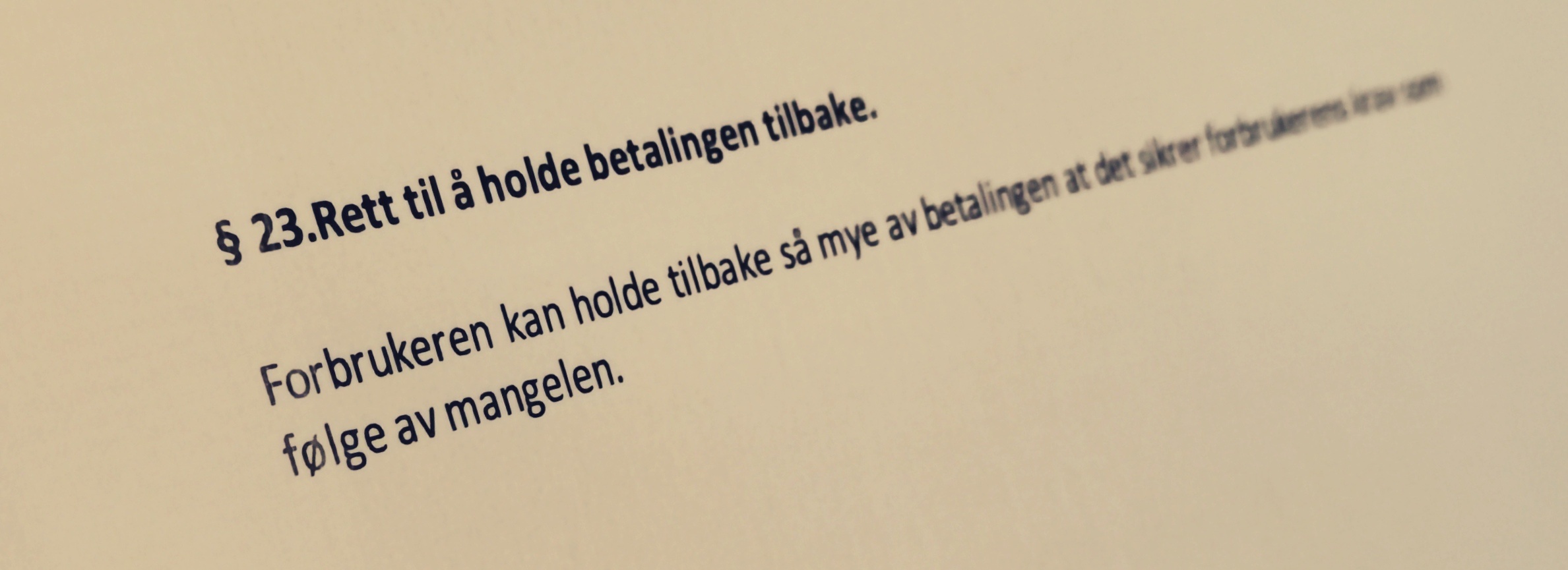 Håndverkertjenesteloven paragraf 23 med lovkommentar