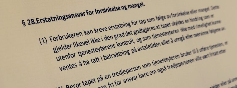 Håndverkertjenesteloven paragraf 28 med lovkommentar