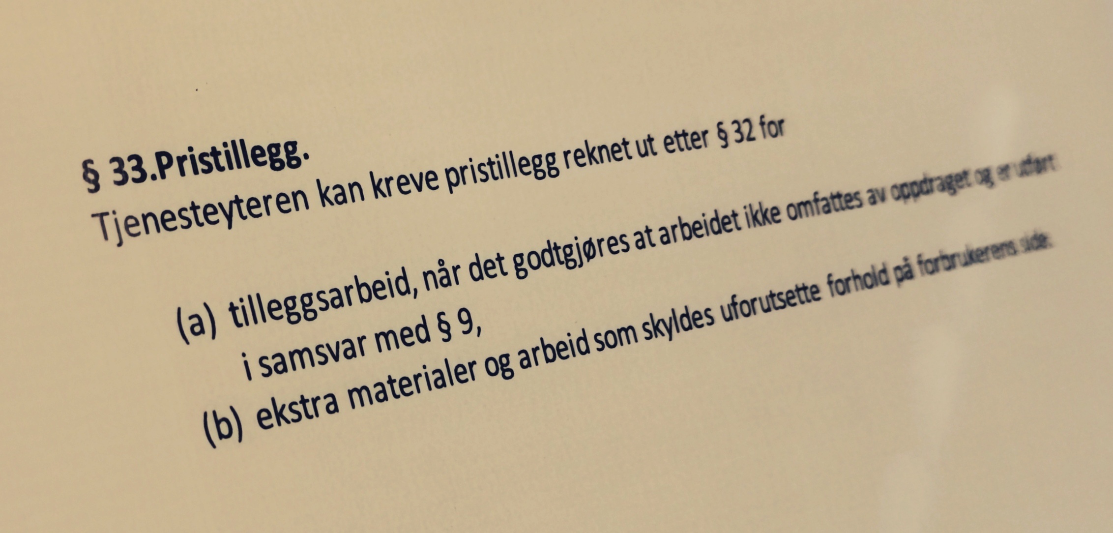 Håndverkertjenesteloven paragraf 33 med lovkommentar