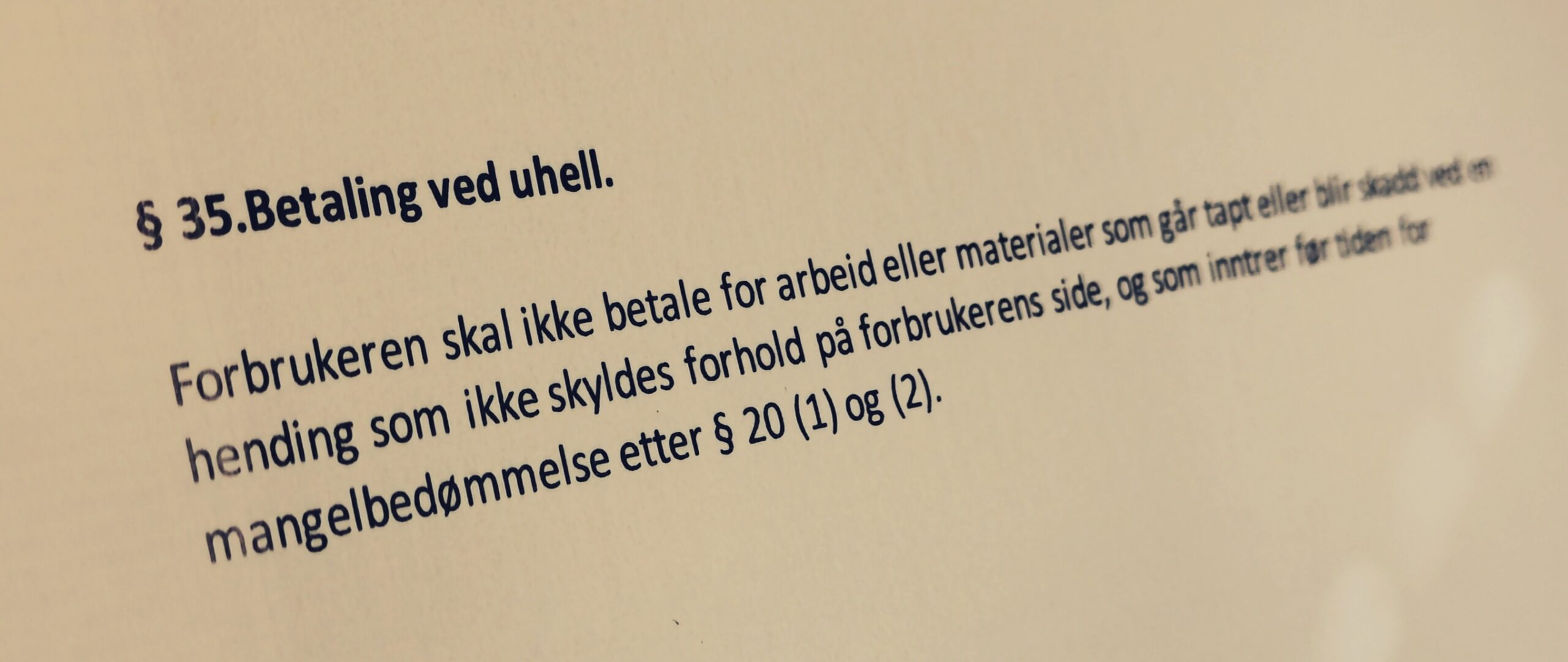 Håndverkertjenesteloven paragraf 35 med lovkommentar