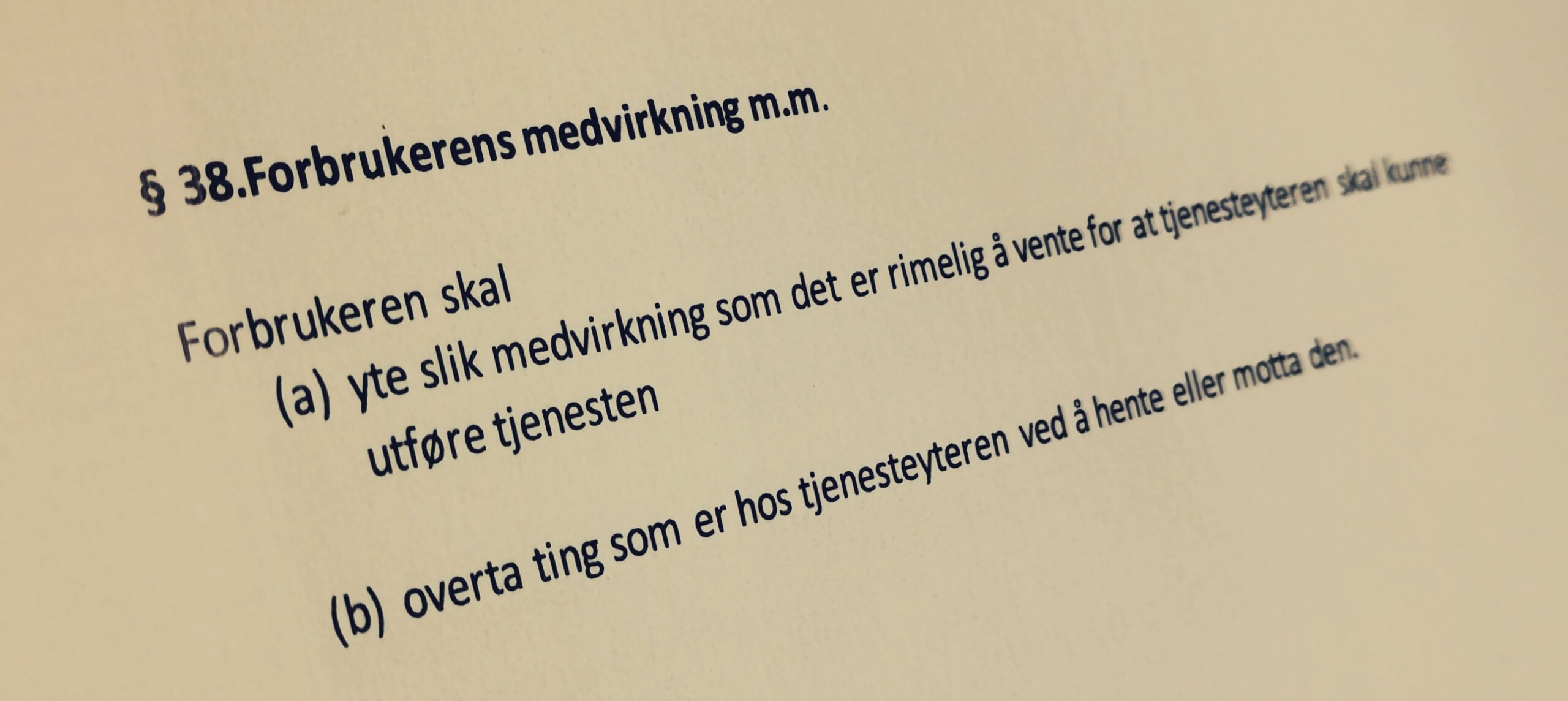 Håndverkertjenesteloven paragraf 38 med lovkommentar