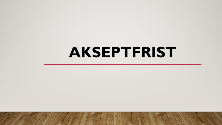 Akseptfrist