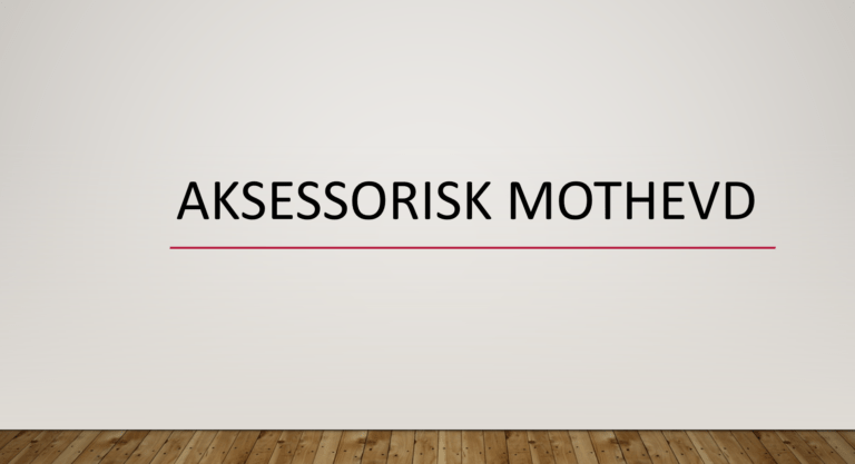 Aksessorisk mothevd