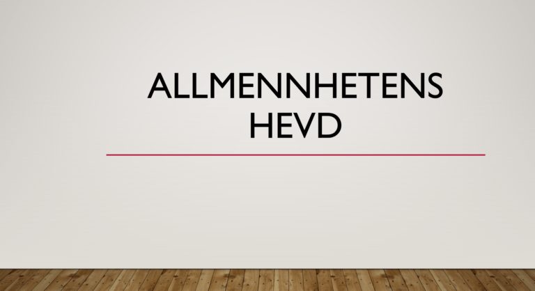 Allmennhetens hevd