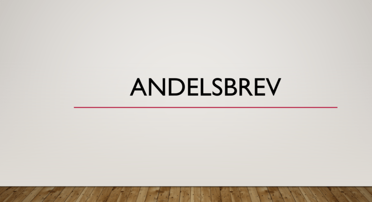 Andelsbrev