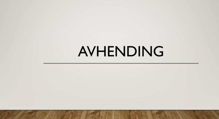 Avhending