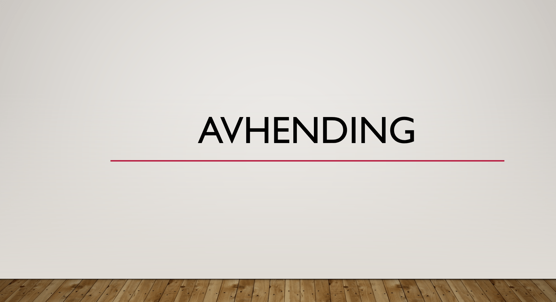 Avhending