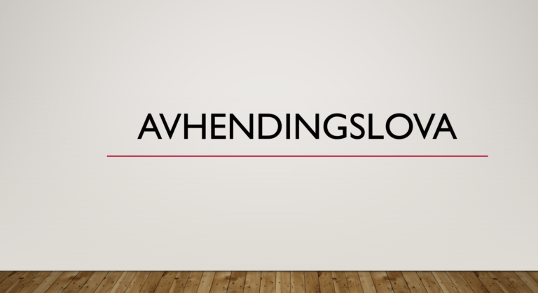 Avhendingslova