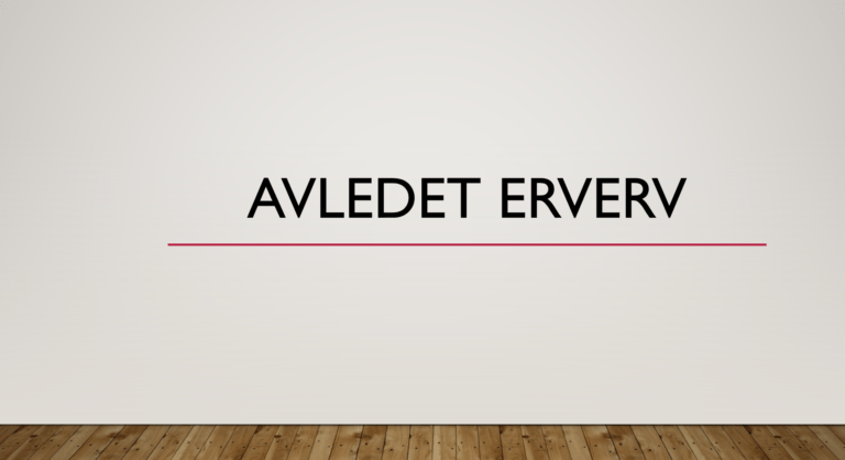 Avledet erverv