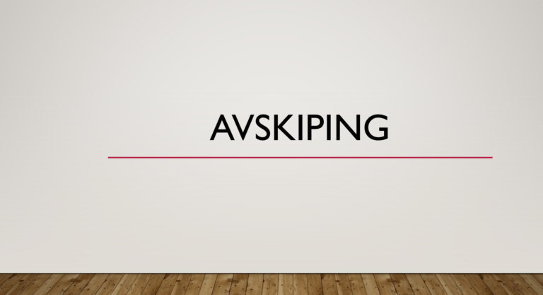 Avskipning