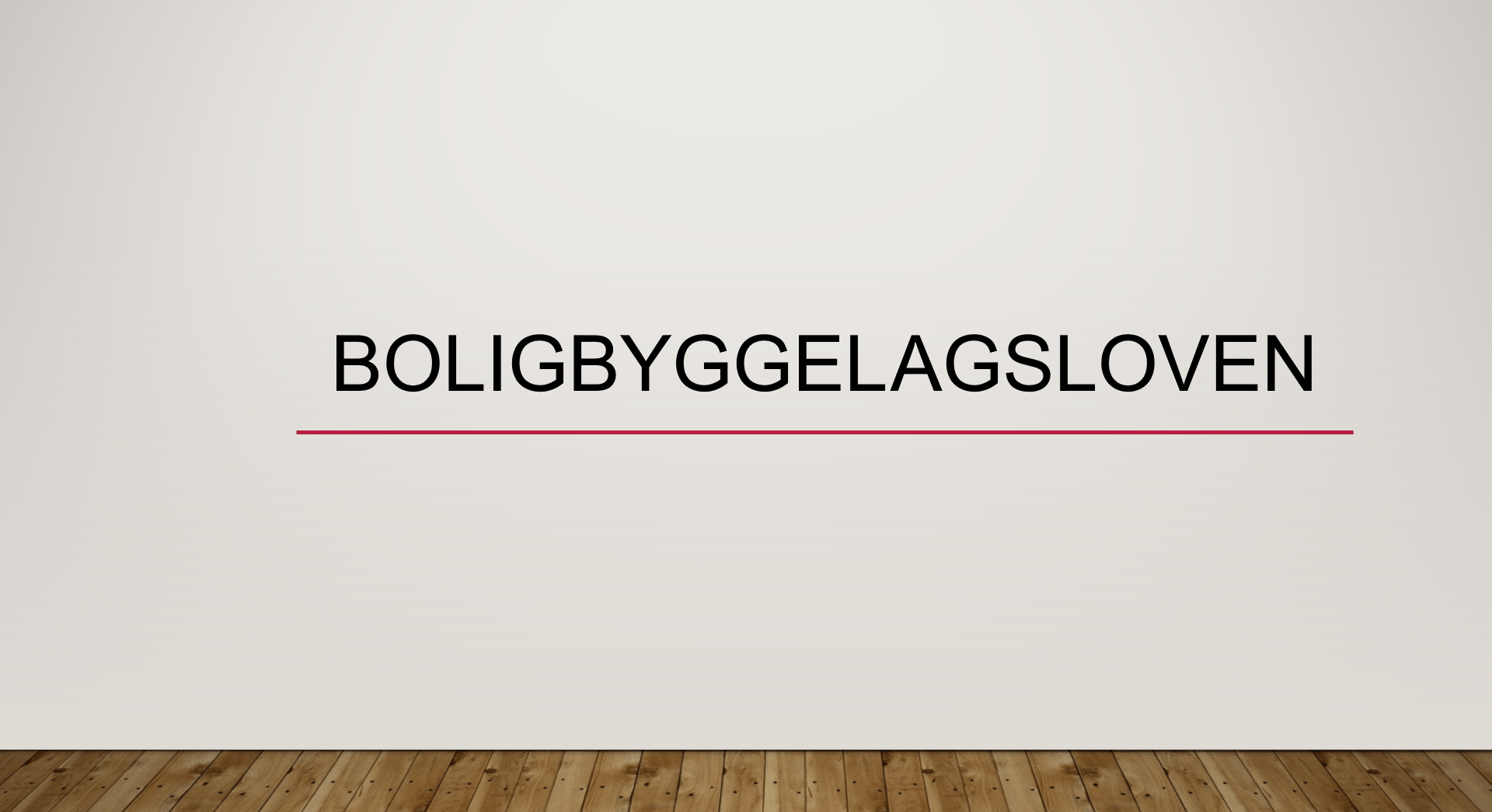 Boligbyggelagsloven