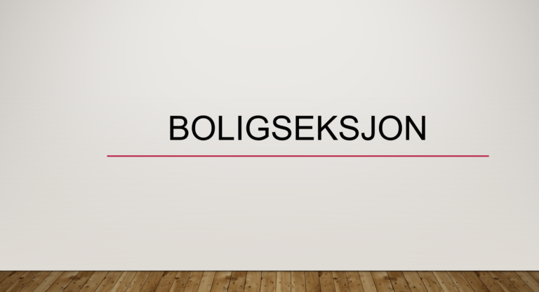 Boligseksjon