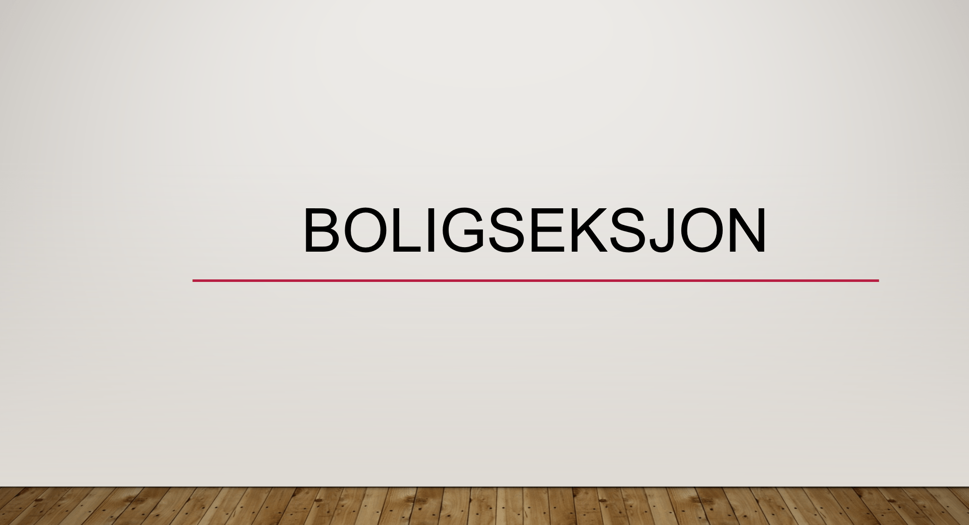 Boligseksjon