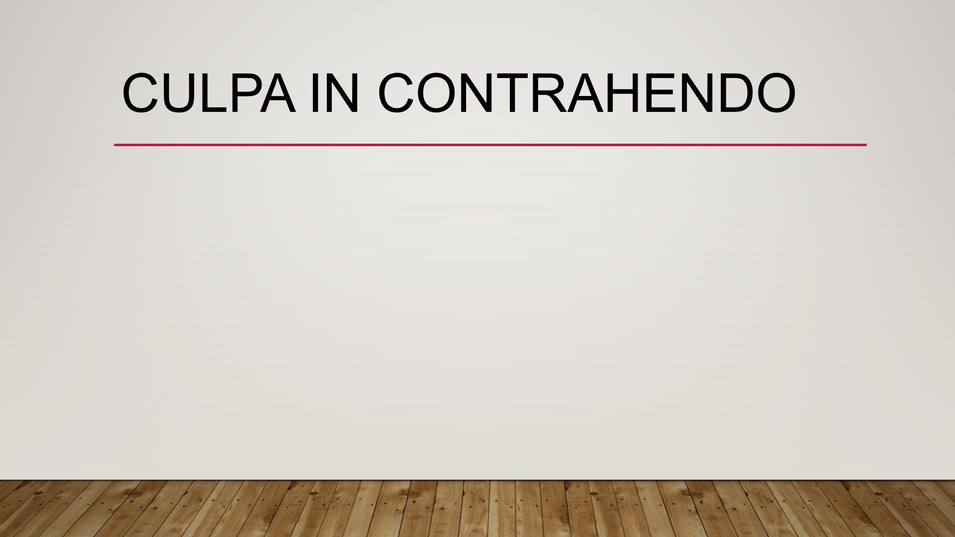 Culpa in contrahendo