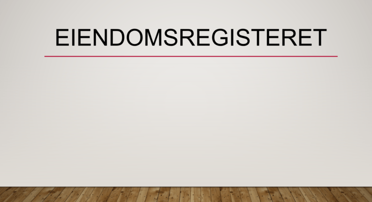 Eiendomsregisteret