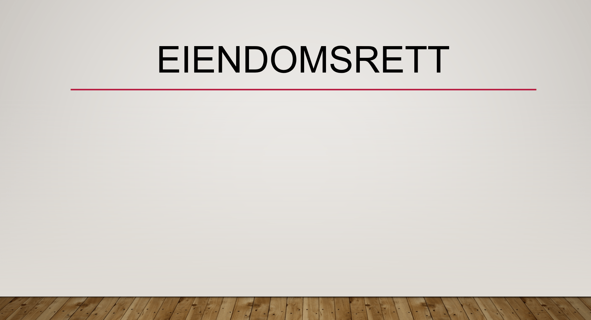 Eiendomsrett