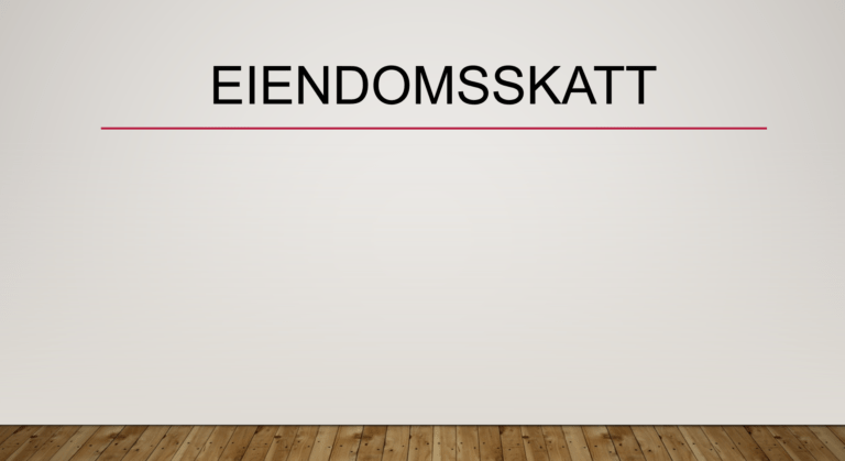 Eiendomsskatt