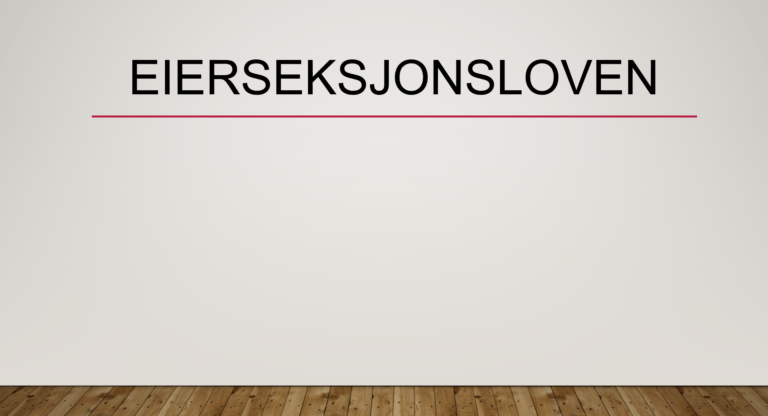 Eierseksjonsloven