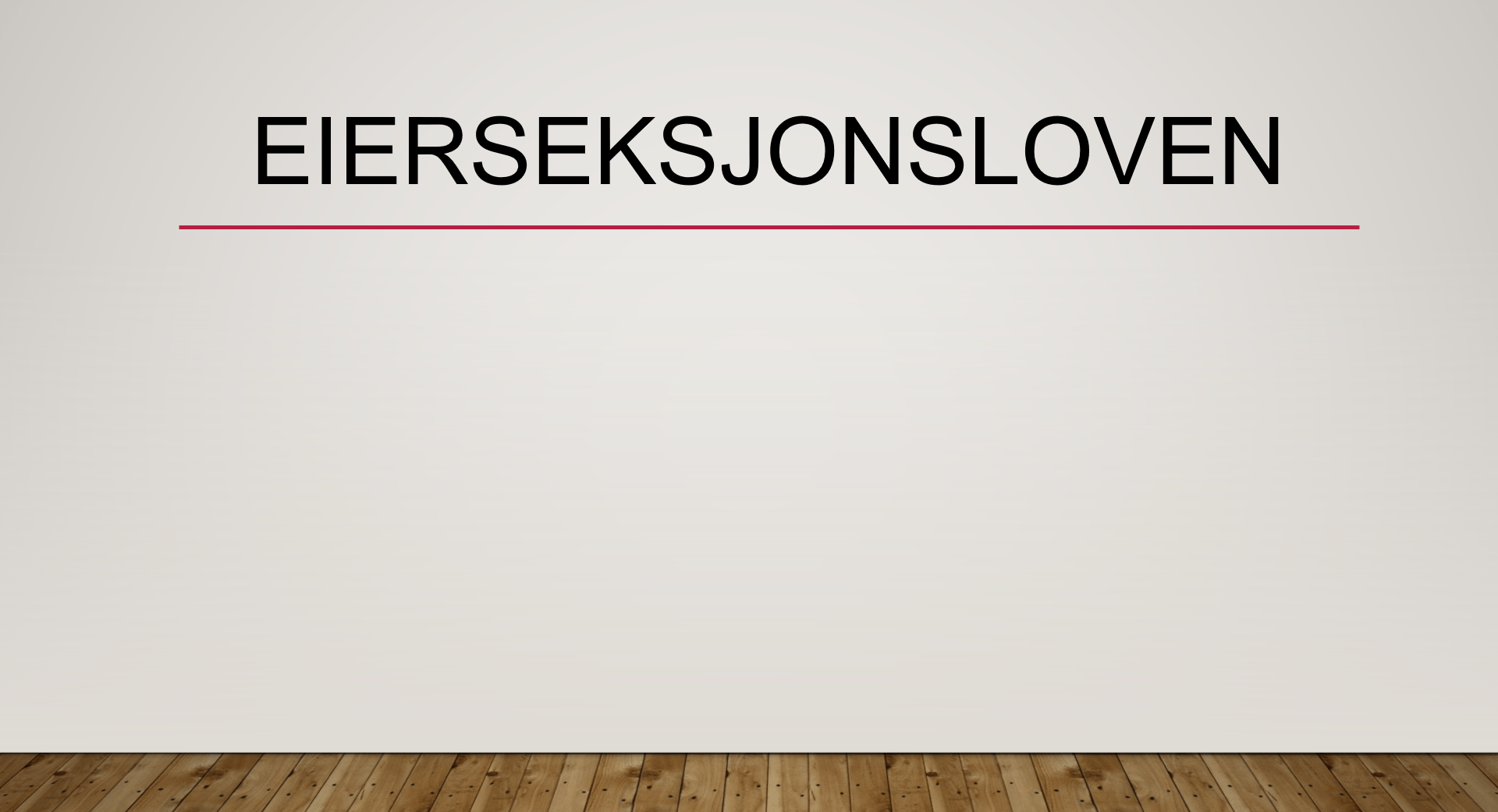 Eierseksjonsloven