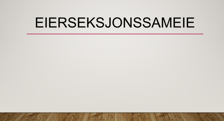 Eierseksjonssameie