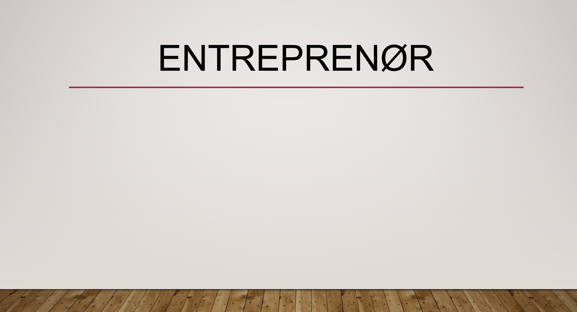 Entreprenør