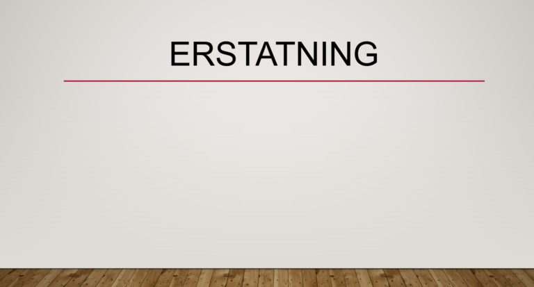 Erstatning