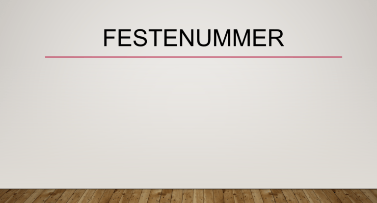 Festenummer